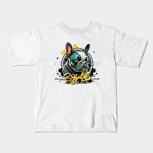 Graffiti Paint French Bulldog Creative Kids T-Shirt